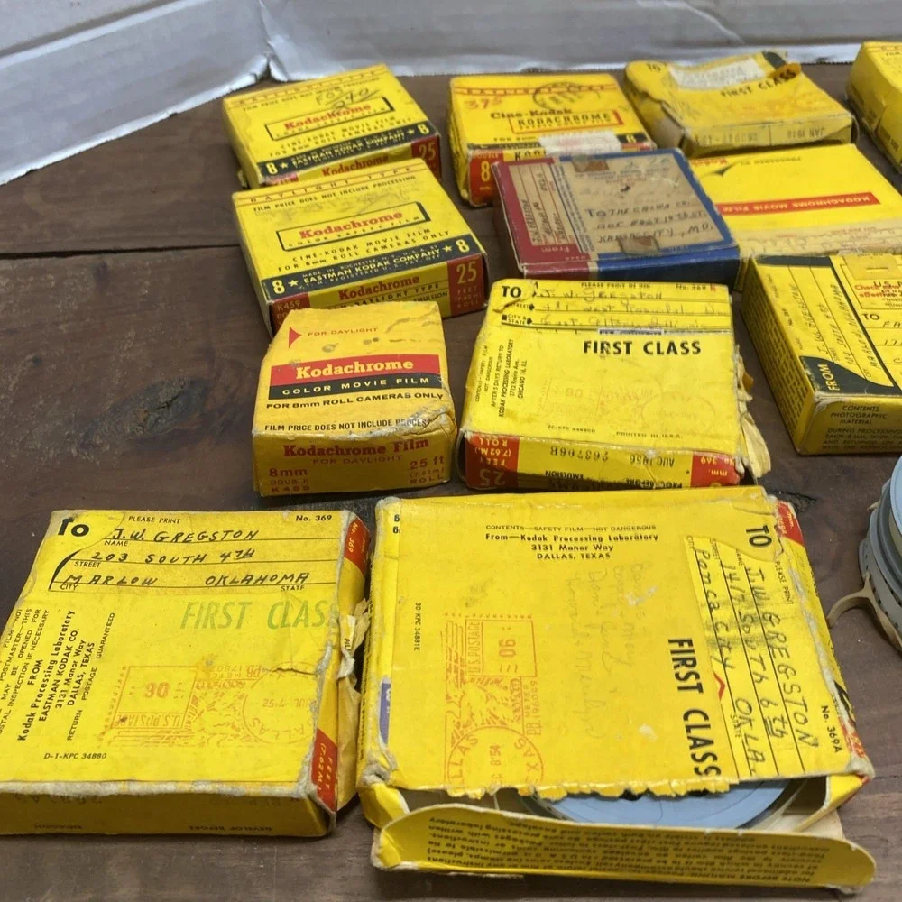 Vintage Kodak 8mm Cine Film Lot – Super-X & Kodachrome Estate Find Lot Of 10
